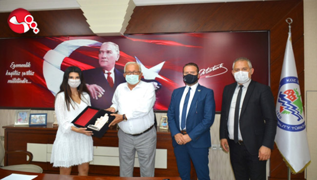 Posbıyık, Gürlek'i makamında ağırladı...