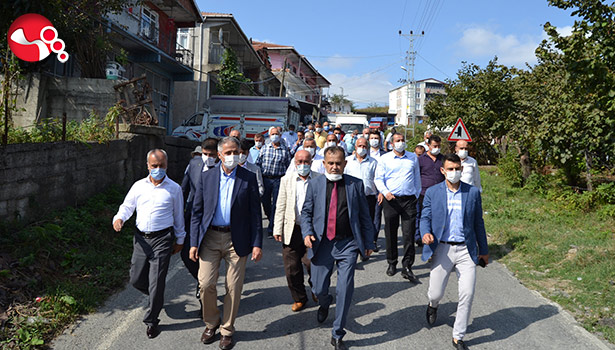 Başkan Bozkurt Kaptaş’ta alkışlar ile karşılandı