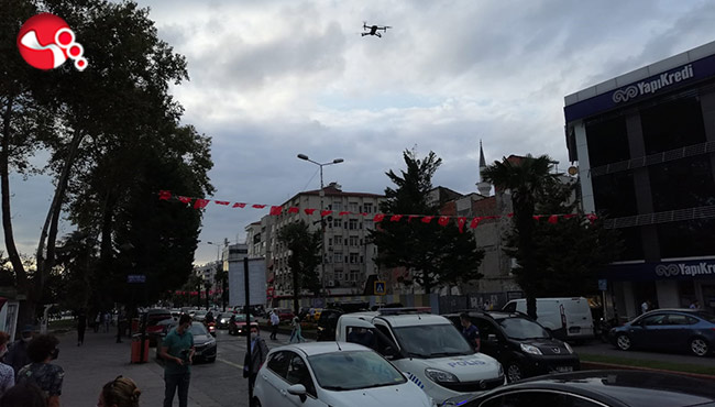 Maske HAVADAN GÖRÜNTÜLENDİ!..