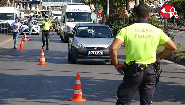 Polisi görünce kaçmaya başlad