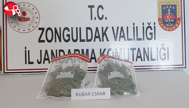 Esrarla yakalandı…