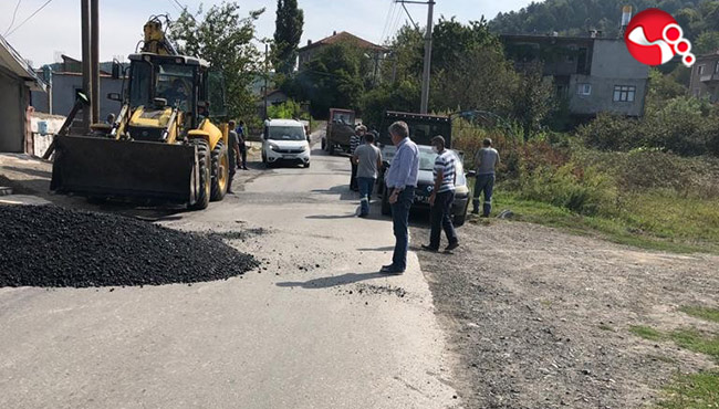Başkan Aydın asfalt çalışmalarını inceledi