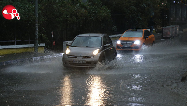 Şiddetli yağmur etkili oldu