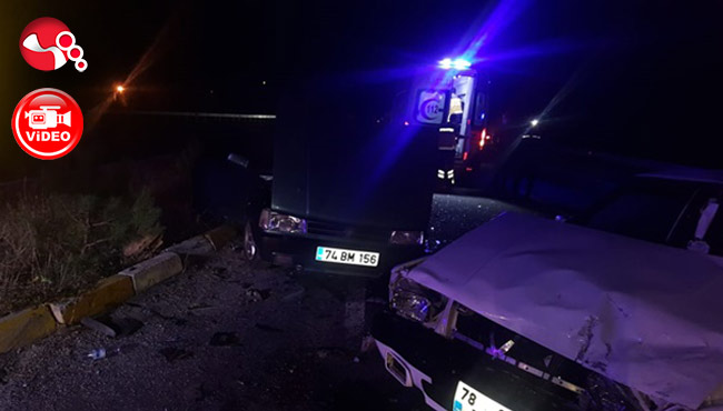 Otomobiller çarpıştı… 2 yaralı…