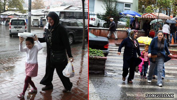 YAĞMUR ANİDEN GELDİ