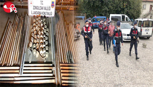 Demir hırsızları yakalandı