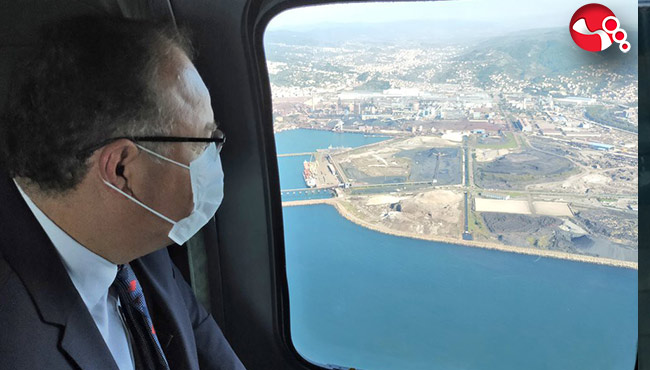 Vali Tutulmaz Zonguldak'ı havadan denetledi