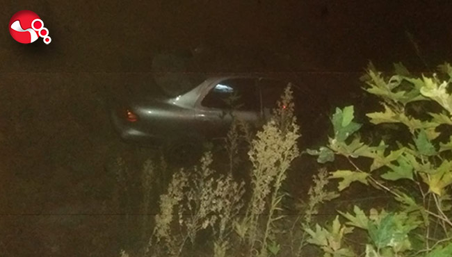 Şarampole yuvarlandı