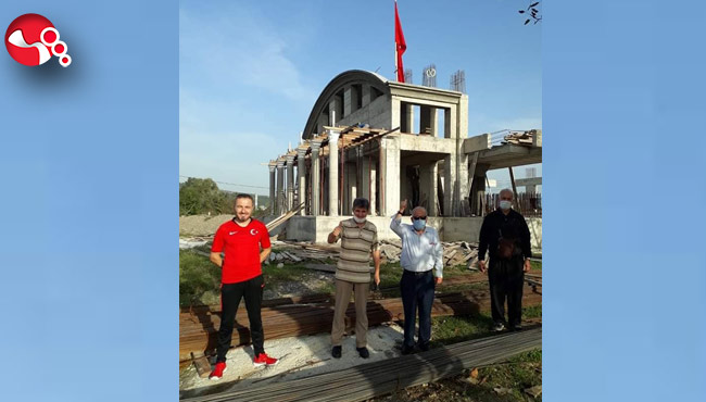 Camii İnşaatında sona gelindi