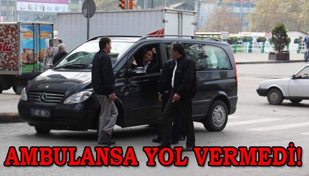 AMBULANSA YOL VERMEDİĞİ İÇİN 72 TL CEZA YEDİ