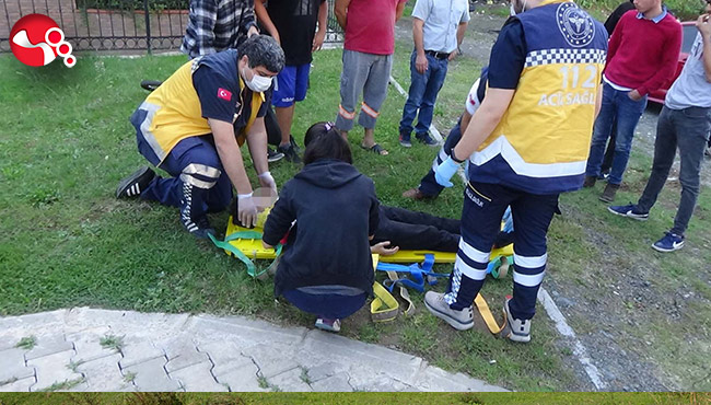 Bisiklete biniyordu...