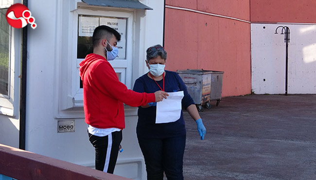 Koşarak sınava yetişti