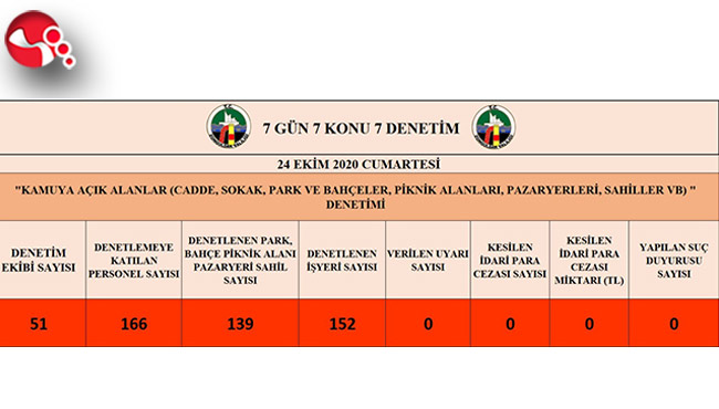7 gün 7 konu 7 denetim !..
