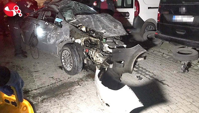 16 metreden aşağıya uçtular: 2 ağır yaralı