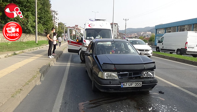 Hamile kadın trafik kazasında yaralandı