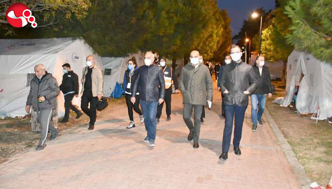 Başkan Bozkurt, İzmir Deprem Bölgesi’nde