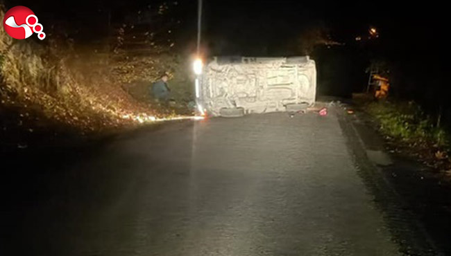 Gümeli Çökele mevkiinde kaza! Yaralılar var...