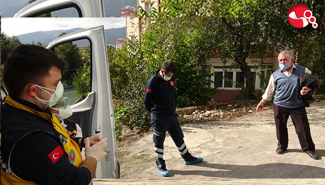 Ekiplere yakalandı, “Korona morona yok” dedi