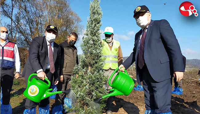 "Geleceğe Nefes" Projesinde ilk fidan...