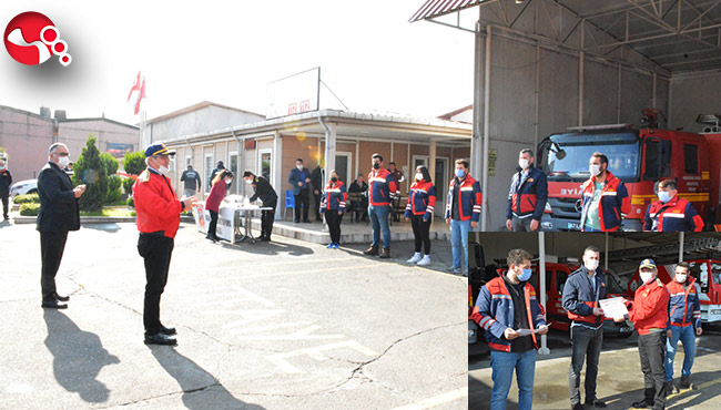 Gönüllü İtfaiyeciler göreve hazır...