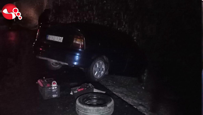 İstinat Duvarına çarptı!..