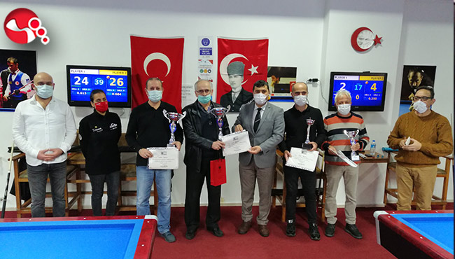 10 Kasım Atatürk’ü Anma Bilardo Şampiyonu” belli oldu
