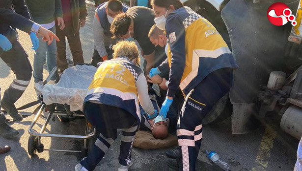 Bir anda yere yığıldı...