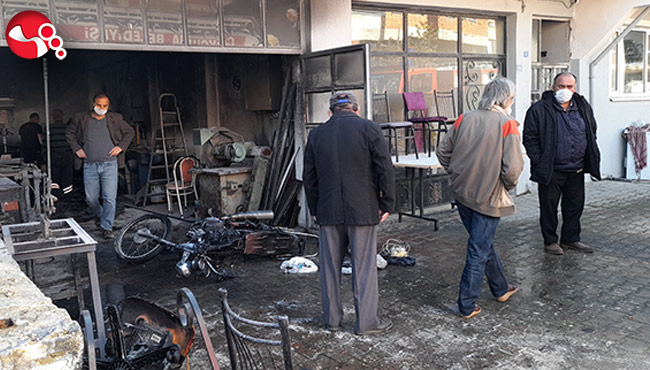 Motosiklet tamir ederken canından oluyordu