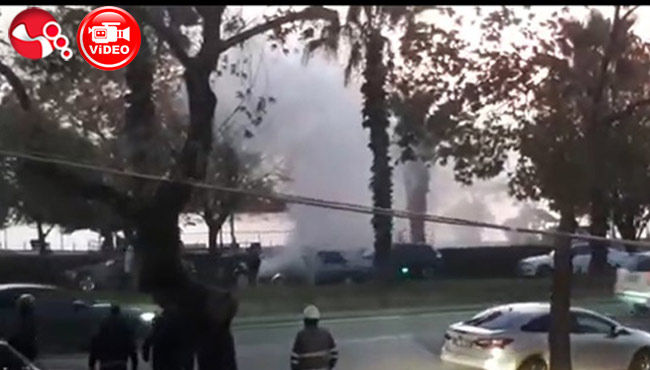 Bir anda alevler içinde kaldı!..