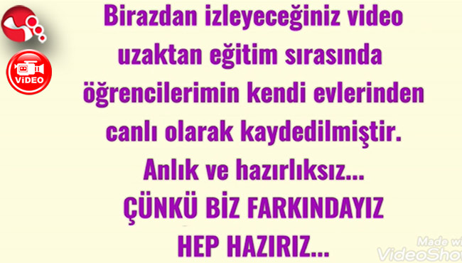 Farkında olduklarını bakın nasıl anlattılar?