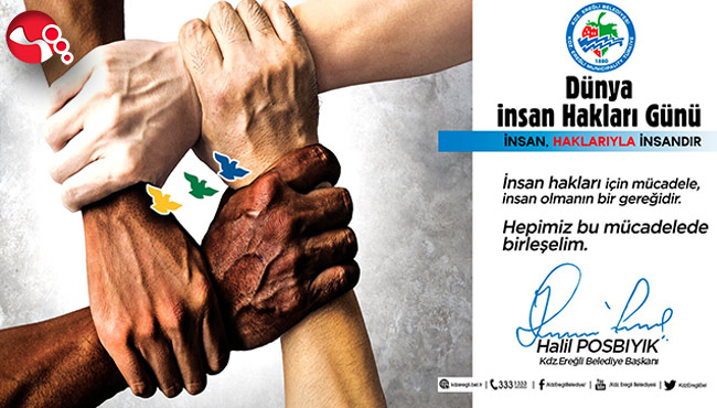 Başkan Posbıyık’tan İnsan Hakları Günü mesajı...