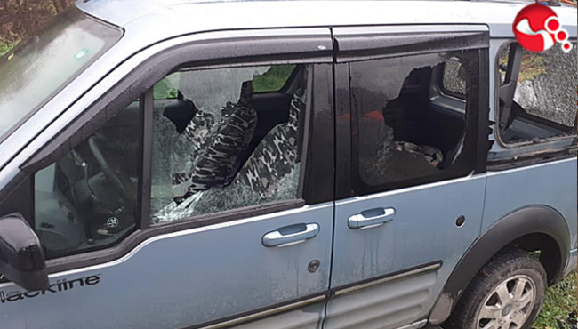 Av Dönüşü aracı bu haldeydi