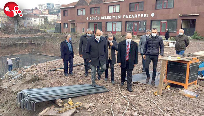 İnşaat alanında incelemede bulundular