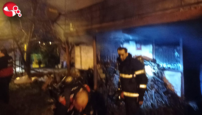 Sobadan çıkan kıvılcım yangına dönüştü...