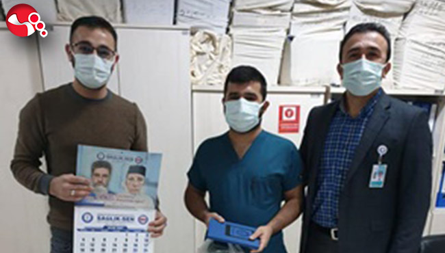 Sağlık Çalışanlarına tek tek dağıttılar...