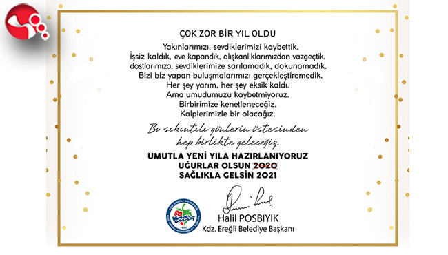 Başkan Posbıyık’tan Yeni Yıl Mesajı!..