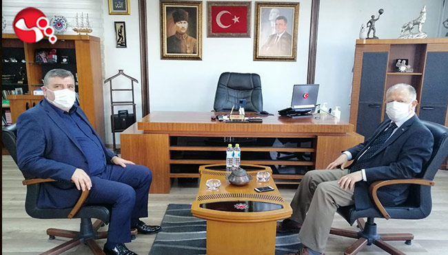 Kaymakam Çorumluoğlu, Metin Ercan'ı ziyaret etti!!!