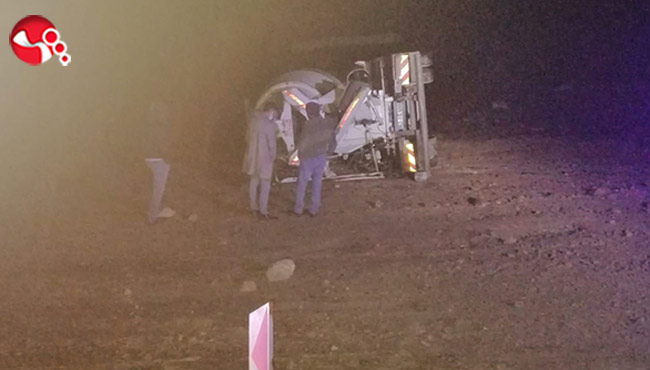 Beton Mikseri devrildi! 1 yaralı...