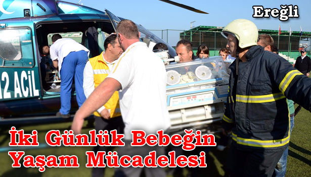 HAVA AMBULANSIYLA GÖTÜRÜLDÜ