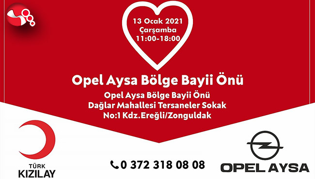 Kızılay ve Opel Aysa ortaklığında Kan Bağışı Kampanyası