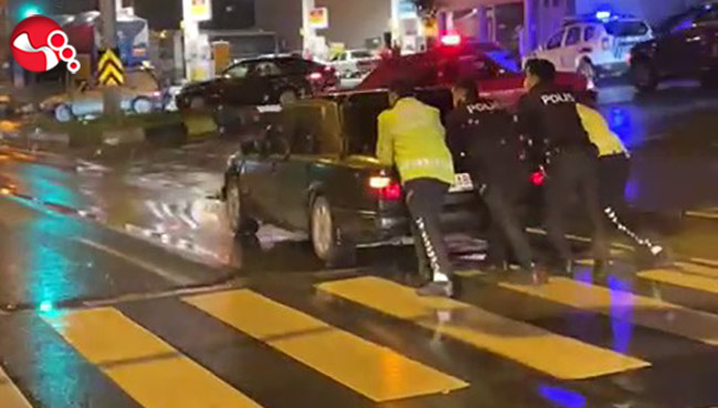 Trafik Polisinden yardım eli