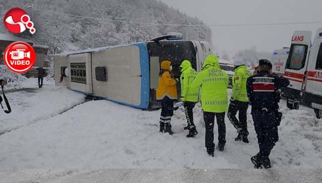 Otobüs Devrilmişti! Yaralıların isimleri belli oldu...
