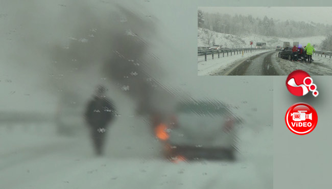 Kimi yolda kaldı, kimi alev aldı...