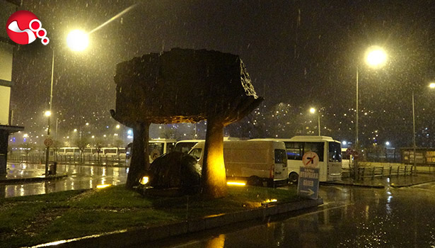 Zonguldak'ta kar yağışı