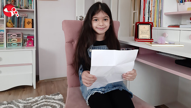 Sağlık Çalışanı anneye yazılan birincilik mektubu