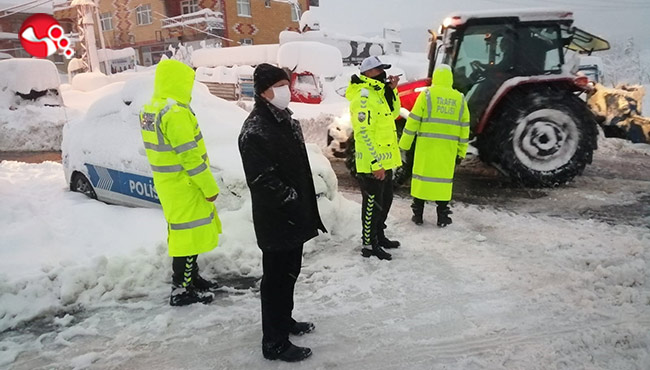 Zonguldak Ereğli yolu tedbirli olarak açıldı