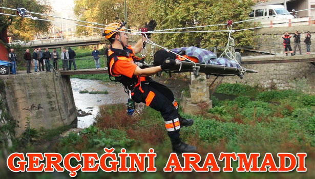 AFAD ÇALIŞANLARINDAN NEFES KESEN TATBİKAT