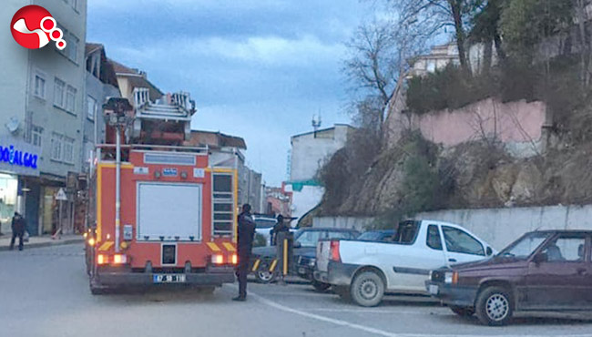 Devrilen ağaç kesildi... Tehlike ortadan kalktı...