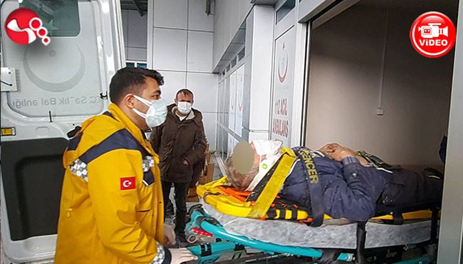 2 katlı binanın çatısından düştü!..