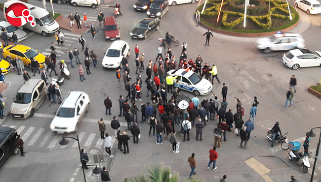 Şehrin ortasında tartışma kavgaya dönüştü!